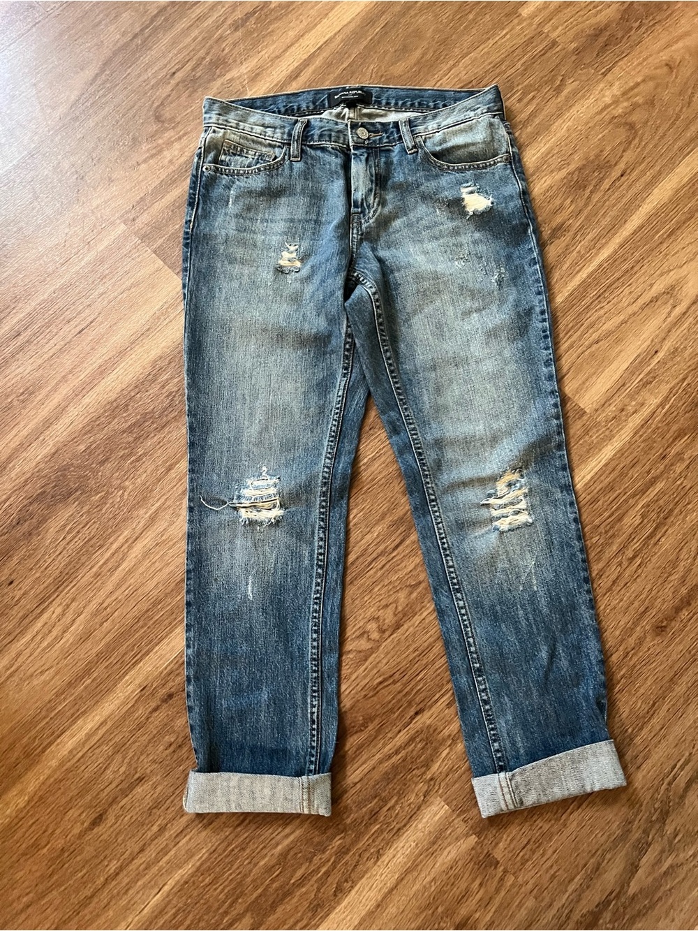 BR Classic Boyfriend-fit Blue Jeans NWOT